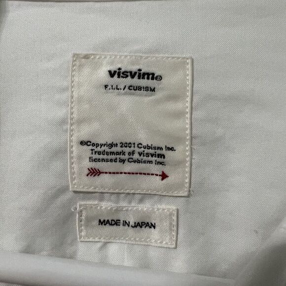 VISVIM Authentic CHORE P.W. SHIRT L/S Men Size 1 Made in Japan Cubism Oversized - Picture 6 of 11